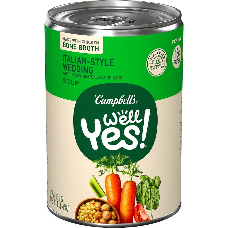 Campbell&#39;s Well Yes! Italian-Style Wedding Soup - 16.1oz, 1 of 11