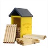 JCS Wildlife Double-Wide Large Poly Lumber and Pine Mason Bee House - Handmade in the USA - 4 of 4