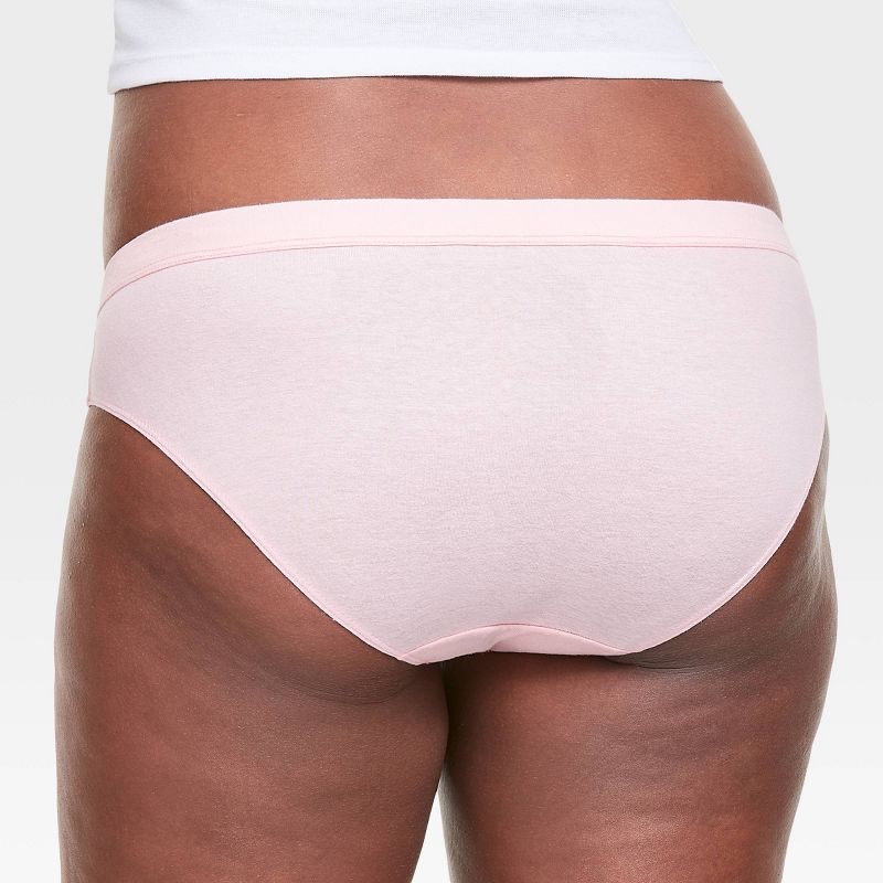 Hanes Women's 6pk Pure Comfort Organic Cotton Hipster Underwear - Assorted, 6 of 6