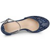 Allegra K Women's Closed Toe Lace Wedge Heels Wedge Sandals - 4 of 4