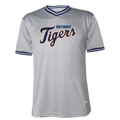 detroit tigers button up jersey