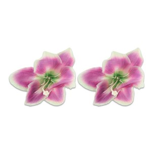 Unique Bargains Women's Simulated Flower Duckbill Clip 2 Pcs - 1 of 4