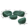 WJSHome Bubble Sofa Curved Couch Set, Breathable Mesh Fabric Bean Bag Sofa (Green, 1 Seater, 2 Seater, 3 Seater, Ottoman) - 3 of 4