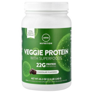 MRM Nutrition Veggie Protein with Superfoods, Chocolate, 2.5 lb (1,140 g) - 1 of 4
