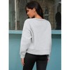 ATHLECHIC Women's Crewneck Fleece Oversized Fashion Fall Outfits Pullover Hoodless Tops Cropped Sweatshirt - 4 of 4