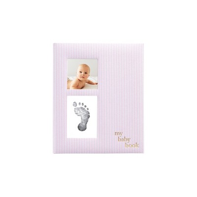 Pearhead Pink Striped Babybook