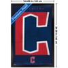 Trends International MLB Cleveland Guardians - Logo 25 Framed Wall Poster Prints - 3 of 4