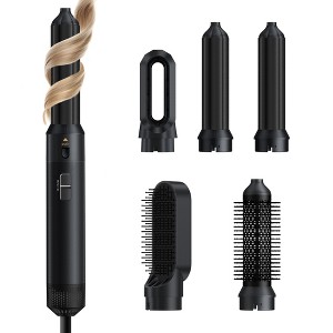 5 in 1 Hair Dryer Brush & Hair Styler - Black - 1 of 4