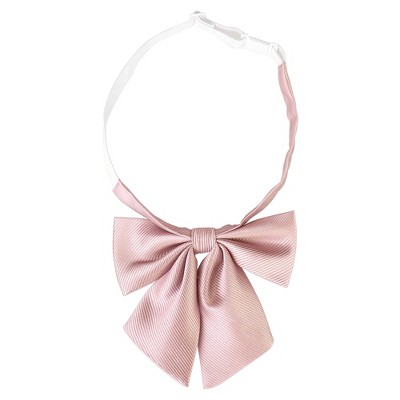 INSPIRE CHIC Women's Adjustable Solid Pre-Tied Bow Tie