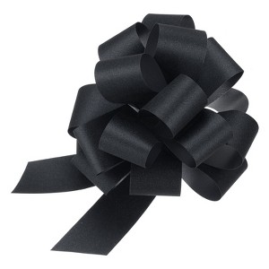 Unique Bargains Personalized Sparkly Gift Wrapping Large Pull Bows for Wedding Baskets 5 Pcs - 1 of 4