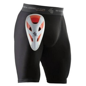 Shock Doctor Compression Shorts with Cup Adult - Black L - 1 of 4