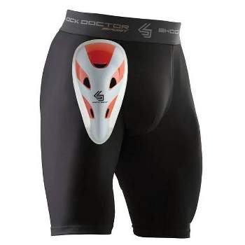 Shock Doctor Compression Shorts with Cup Adult - Black L