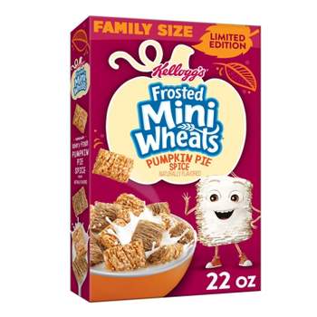 Frosted Mini Wheats Pumpkin Spice Family Size Breakfast Cereal - 22oz - Kellogg's