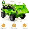 12V 4WD Kids Electric Ride On Dump Truck with Remote Control, Adjustable Dump Bed, Two Speeds, Music & LED Lights - 3 of 4