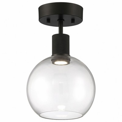 Access Lighting Port Nine 1 - Light Flush Mount in  Matte Black