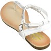 Alpine Swiss Womens Slingback T-Strap Rhinestone Ankle Strap Thong Sandals - 4 of 4