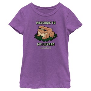 Girls Minecraft Welcome To My Lilypad T Shirt - 1 of 4