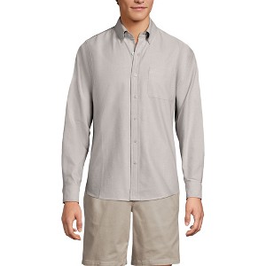 Lands' End Men's Traditional Fit Comfort-First Sail Rigger Oxford Shirt - 1 of 3