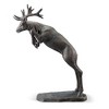 SPI Home Leaping Stag Garden Sculpture – 37.5” Tall Metal Deer Statue, Freestanding Outdoor Wildlife Décor for Yard or Entryway - 2 of 4
