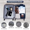Karl Home 3 Piece Set Luggage Expandable Suitcase PC ABS with TSA Lock Spinner Black - 3 of 4
