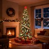 Pre-Lit Artificial Christmas Tree, Slim Pencil Xmas Tree with LED Lights, Artificial Holiday Trees, Christmas Decorations for Office, Home, Holiday - 2 of 4