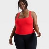 Women's Everyday Soft Square Neck Support Tank Top - All In Motion™ - 3 of 3