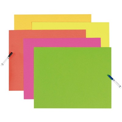 Pacon 6-Ply Railroad Board, 22 x 28 Inches, Assorted Hot Colors, 50 Sheets