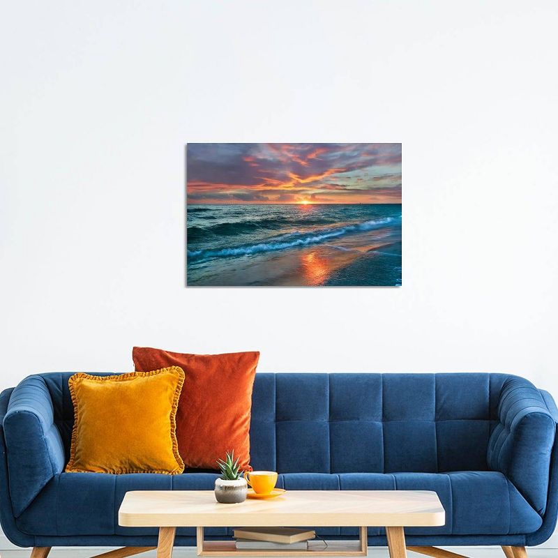 Sunset Over Ocean Gulf Islands National Seashore Florida by Tim Fitzharris Unframed Wall Canvas - iCanvas, 4 of 8