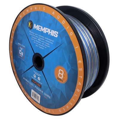 Memphis Audio 8GPG100 MXA 8AWG Parallel Power And Ground 100' Roll