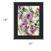 HomeRoots Abstract Floral Black Framed Print Wall Art - 3 of 4