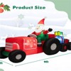 SEVOBAL Inflatable Holiday Decorations 9 Feet Long Inflatable Christmas Decoration Christmas Decor Outdoor Christmas Inflatables, Red, 108"*36"*60" - 3 of 4