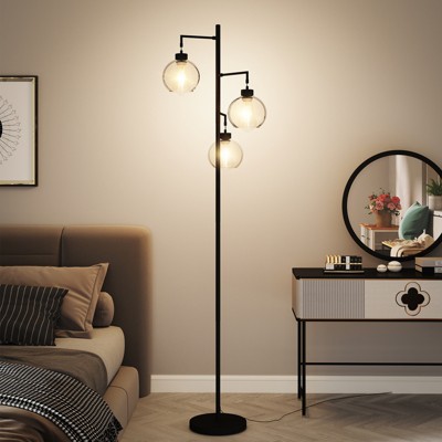 Racxily 67'' Tree-Shaped Floor Lamp with 3 Lights ¨C Foot Switch Included & Easy Assembly