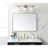 Elegant Lighting Soft corner metal rectangular mirror 27x36 inch in Brass - 2 of 4