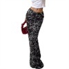 Clotth Women's Leopard Print Skirt - Slim Fitted Bodycon Maxi Skirt, Mermaid Hem Floor Length Skirt, Bodycon Long Skirt, Leopard Print - 3 of 4