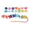 TickiT Rainbow Wooden Lacing Shapes - 2 of 4