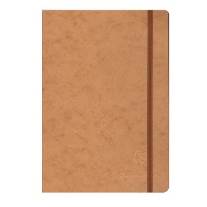 Clairefontaine Cloth-Bound Notebooks, Tan Cover with Elastic Closure - 1 of 1