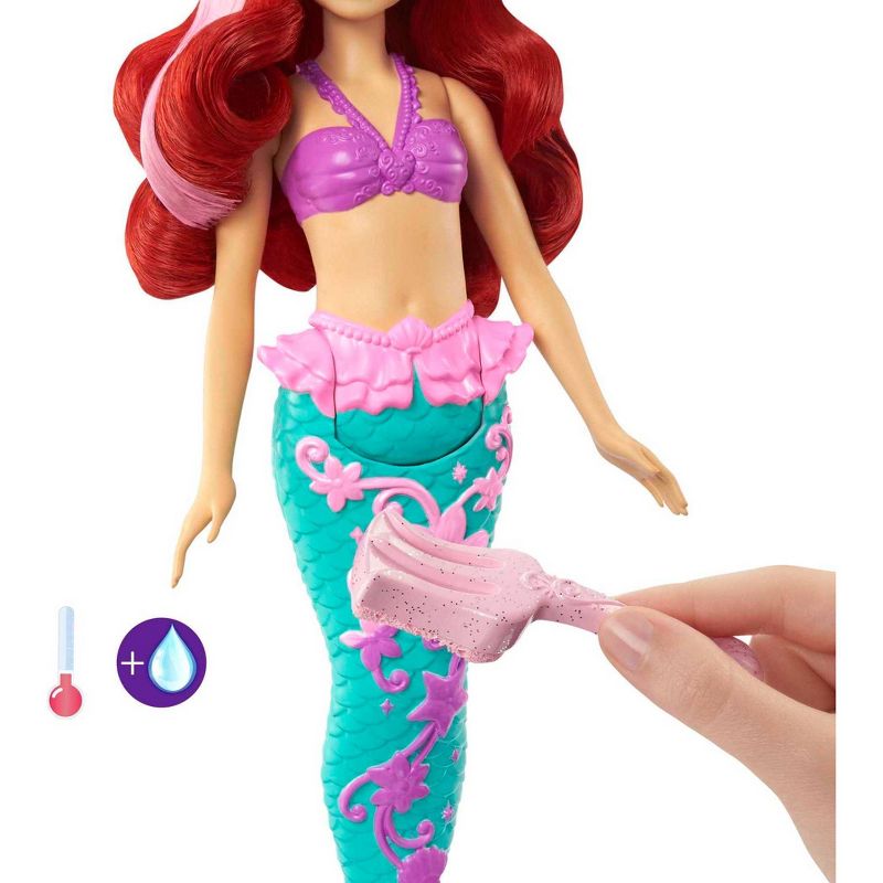 Disney Princess Ariel Mermaid Color Splash Doll, 5 of 7