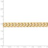 Black Bow Jewelry Men's 8mm 14K Yellow Gold Solid Beveled Curb Chain Bracelet - 4 of 4