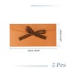 Unique Bargains Bow Tie Design Invitation Envelopes for Greeting Cards Wedding Birthday Christmas 5 Pcs - 2 of 4