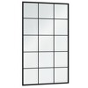 vidaXL Wall Mirror Black 39.4 in.x23.6 in. Metal - 3 of 4