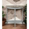 Syemin End Tables Finish Accent Table, Oak Finish Console Table, Modern Accent Nightstand, Small Drink Table, Vintage Side Table, Gray, 13"*26"*28" - 4 of 4