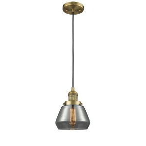 Fulton - 1 Light Cord Hung Mini Pendant In Industrial Style-10 Inches Tall and 7 Inches Wide - 1 of 1