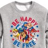 Boys' - Paw Patrol - Americana Graphic Long Sleeve Fleece Sweatshirt - 2 of 4