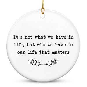 Christmas Ornaments Gifts for Women Men - Ceramic Ornaments 2025 for Xmas Tree Decorations - 1 of 4