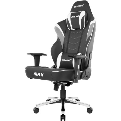 AKRacing Master Series MAX Gaming Chair, Black/White (AK-MAX-BK/WT)