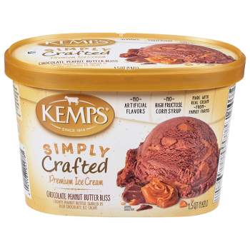 Kemps Simply Crafted Chocolate Peanut Butter Bliss Ice Cream - 48oz