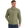 INSPIRE CHIC Men's Lapel Full Zip Up Solid Color Casual Lined Jacket - 4 of 4