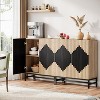 Tribesigns 62.99" Sideboard Buffet Storage Cabinet for Kitchen Dining Room - 3 of 4