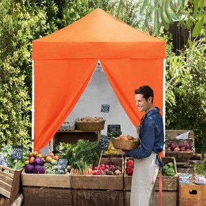 EAGLE PEAK 5x5 FT Pop up Canopy Instant Portable Tent with 4-Side Wall Panels - 1 of 4