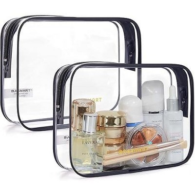 Hachikiko 2 Pack Clear Toiletry Bag
